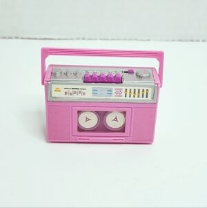 Pink Barbie Boombox Toy
